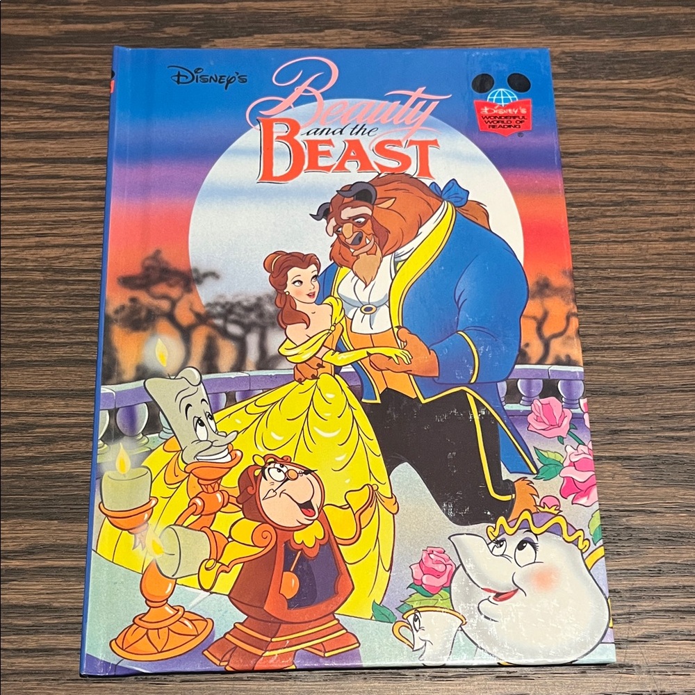 Disney Vintage 90s Beauty and the Beast Hardcover Book
